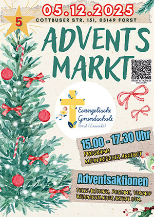 Adventsmarkt plakat 2025