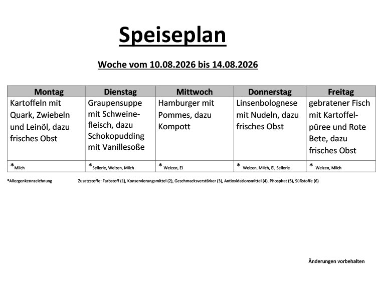 Speiseplan 17 8