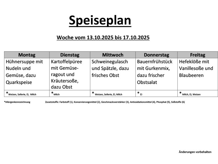 Speiseplan 17 8