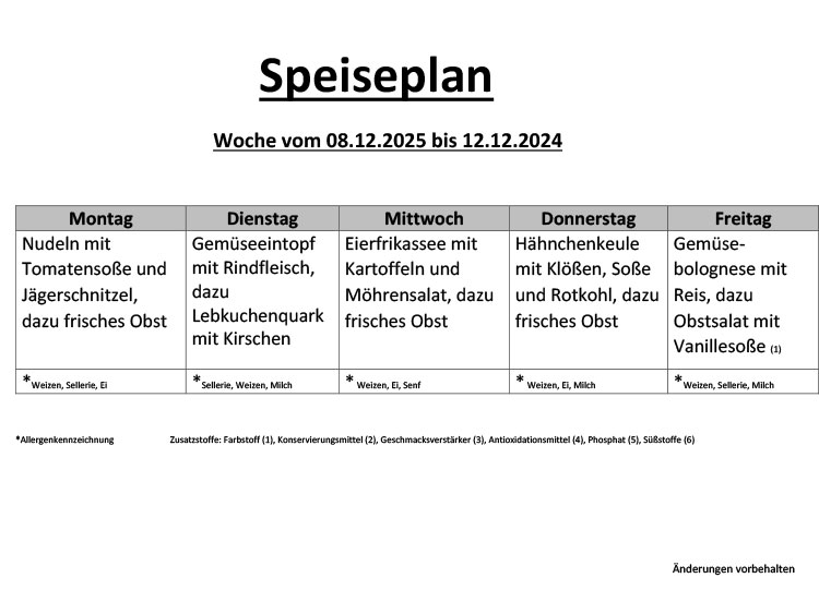 Speiseplan 17 8