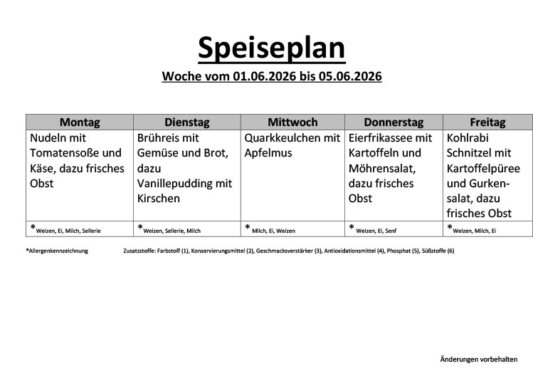 Speiseplan 20 1
