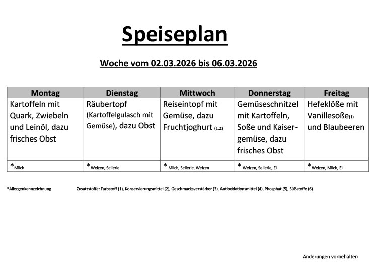 Speiseplan 20 1