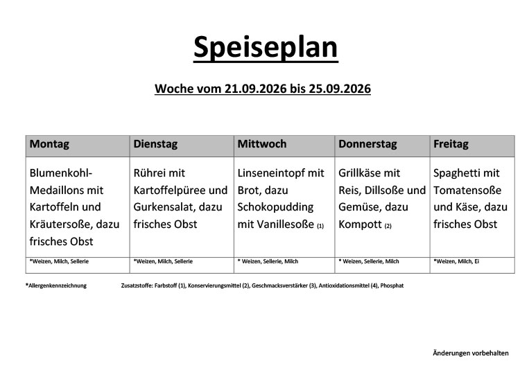 Speiseplan 20 1