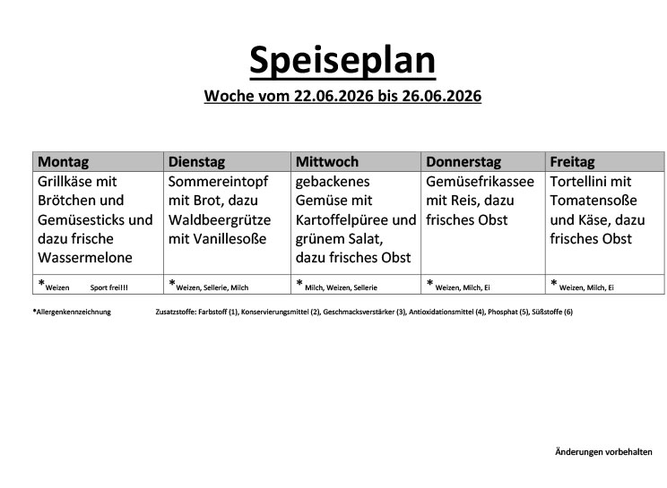 Speiseplan 20 1