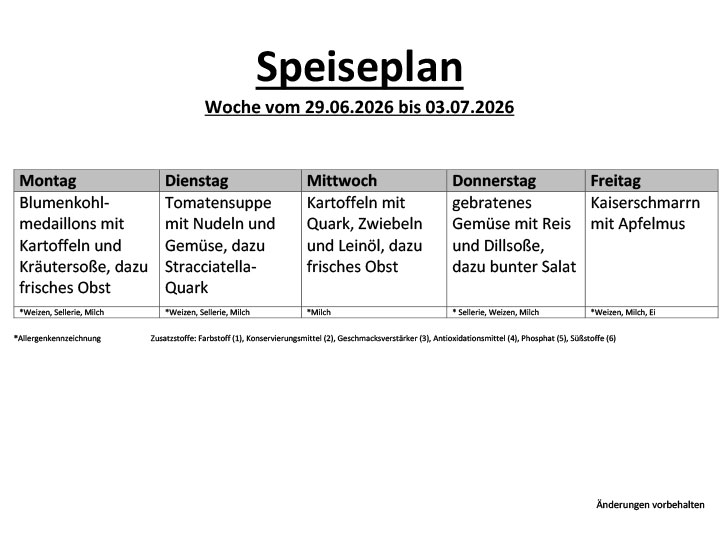 Speiseplan 20 1
