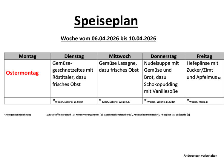 Speiseplan 20 1